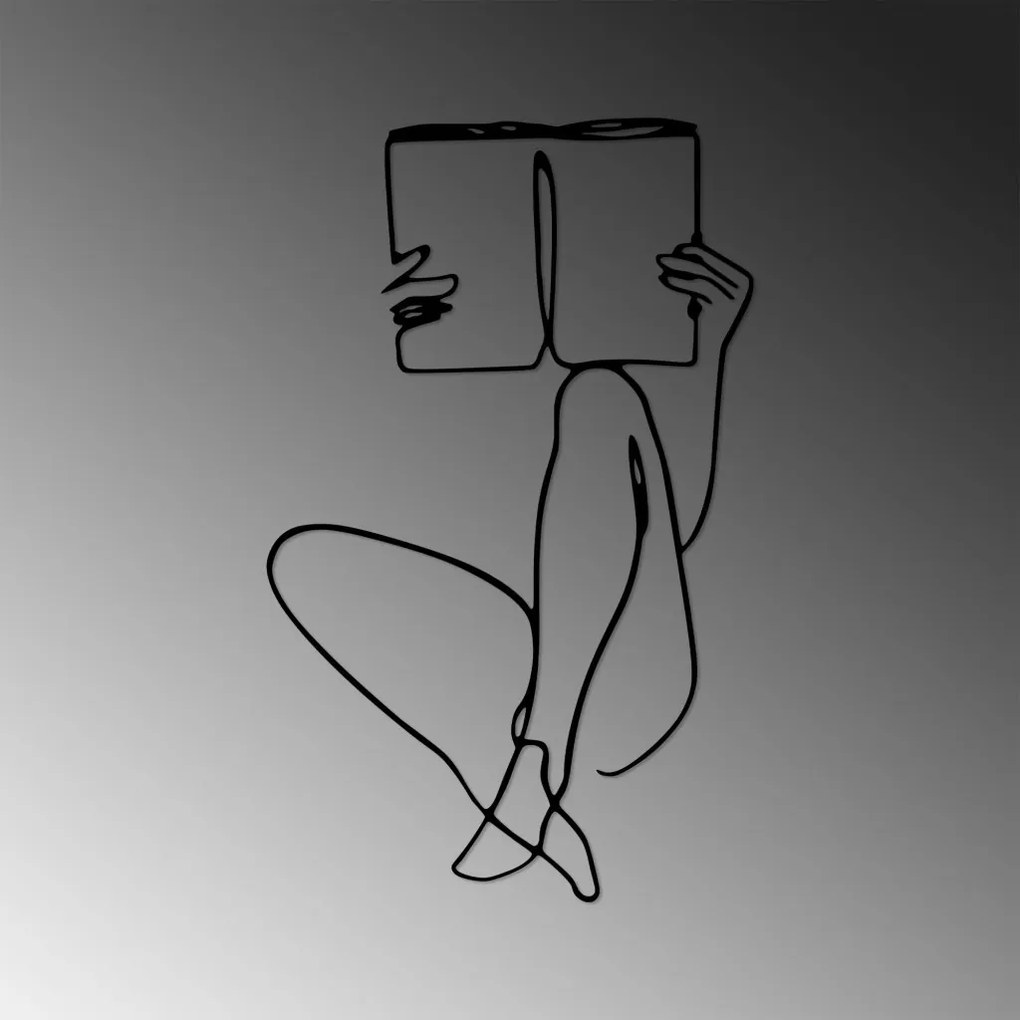 Book fém fali dekoráció, 43×70 cm