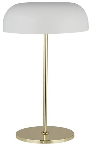 Searchlight EU60707WH - Asztali lámpa HANOVER 2xE14/7W/230V fehér/arany