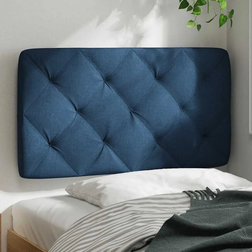 kék szövet fejtámla párna 90 cm