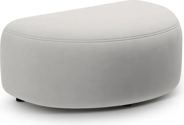 Világosszürke bársony lábtartó Kate – Micadoni