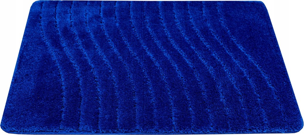 Fürdőszobaszőnyeg Csúszásgátló Puha Kék Hullámok Sara Szőnyeg 60x100 cm