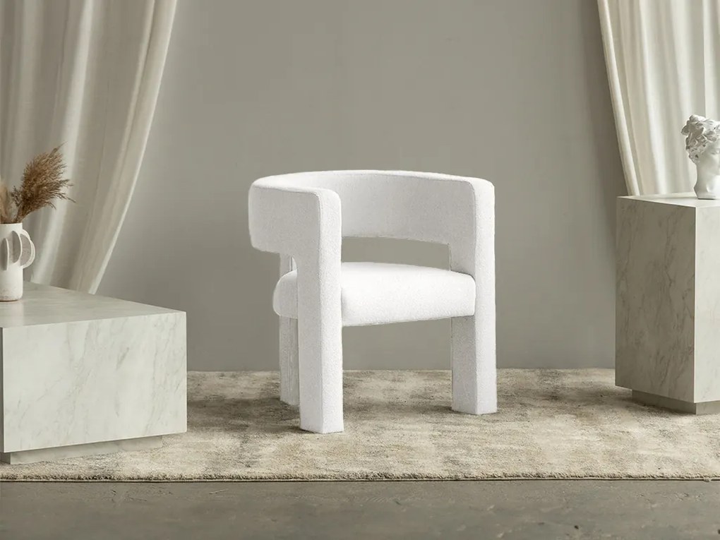 Fehér design fotel ALPAH B