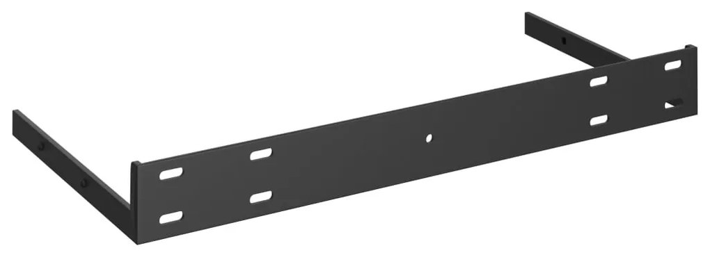 fekete MDF lebegő fali polc 50 x 23 x 3,8 cm