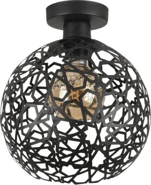 Selcuklu MR-785-M-P fekete fém függőlámpa, Ø25 cm