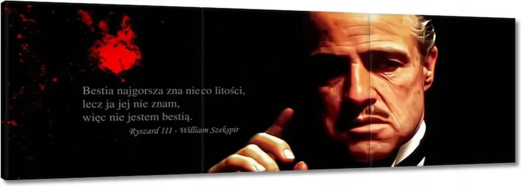 Festmények 120x40 Idézet Shakespeare-ből A fenevad