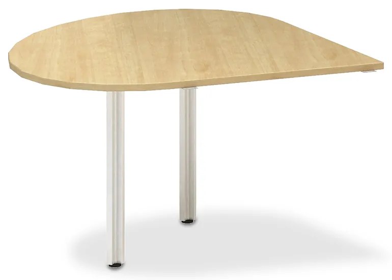 Irodai asztal 120 x 120 cm, ProOffice A, bal, vadkörte