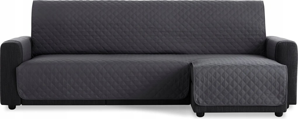 Kanapé ágytakaró sarokvédő 240 szürke jobbos steppelt kutya macska