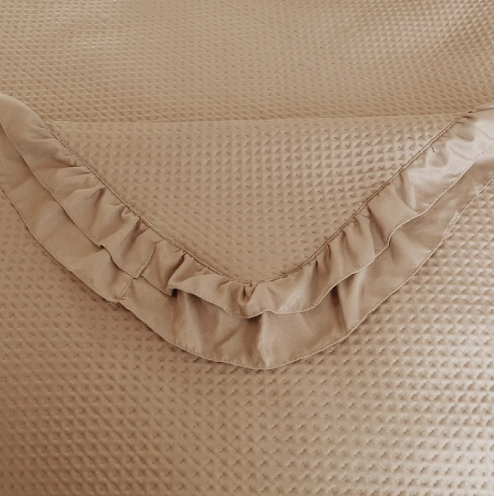 Ágytakaró MONTEGO, sötétbézs Méret: 200 x 220 cm