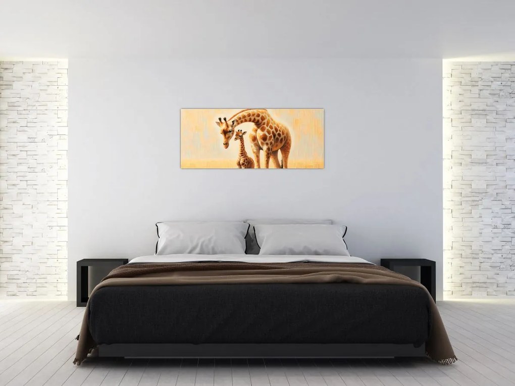 Kép - Zsiráfok (120x50 cm)