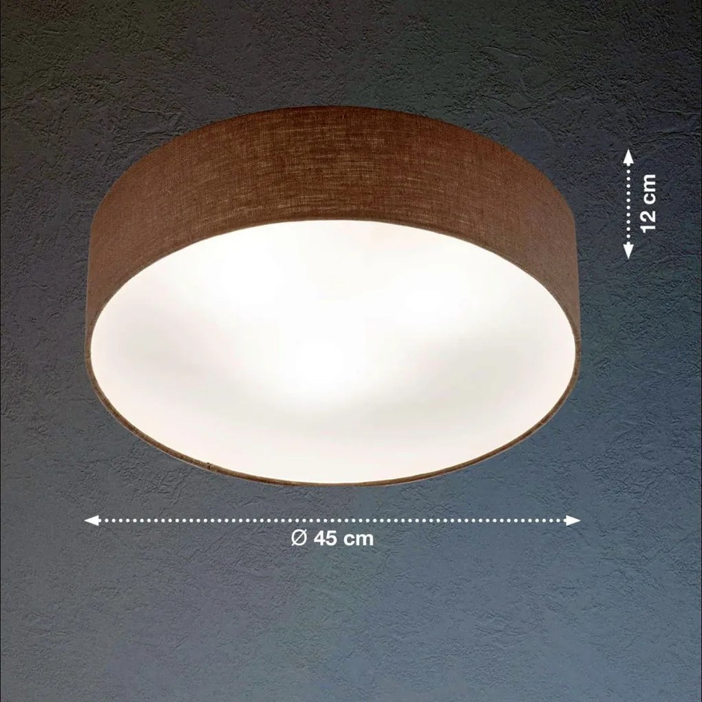 FISCHER&HONSEL 21258 MAAT Ernyős Mennyezeti Lámpa Szürke E14 IP20