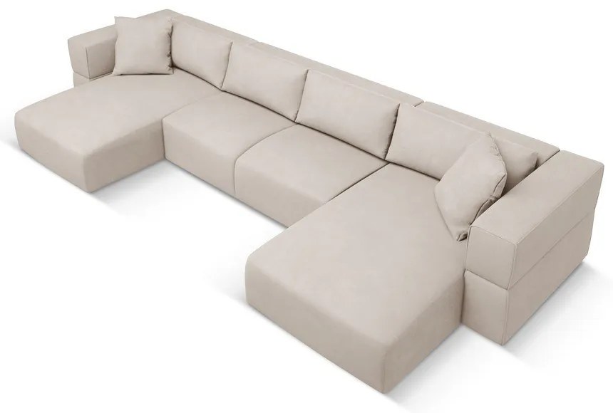 Bézs sarokkanapé ("U" alakú) Esther – Milo Casa