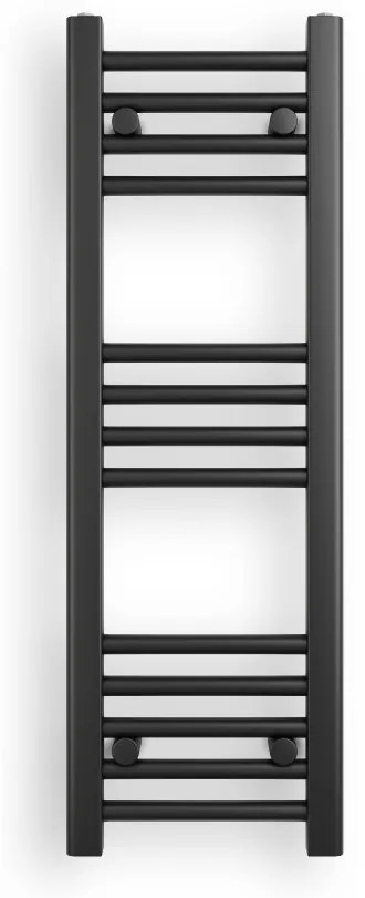 Fekete 300x900mm törölközőszárítós fürdőszobai radiátor Welland Lux | Készletről | Gyors kiszállítással
