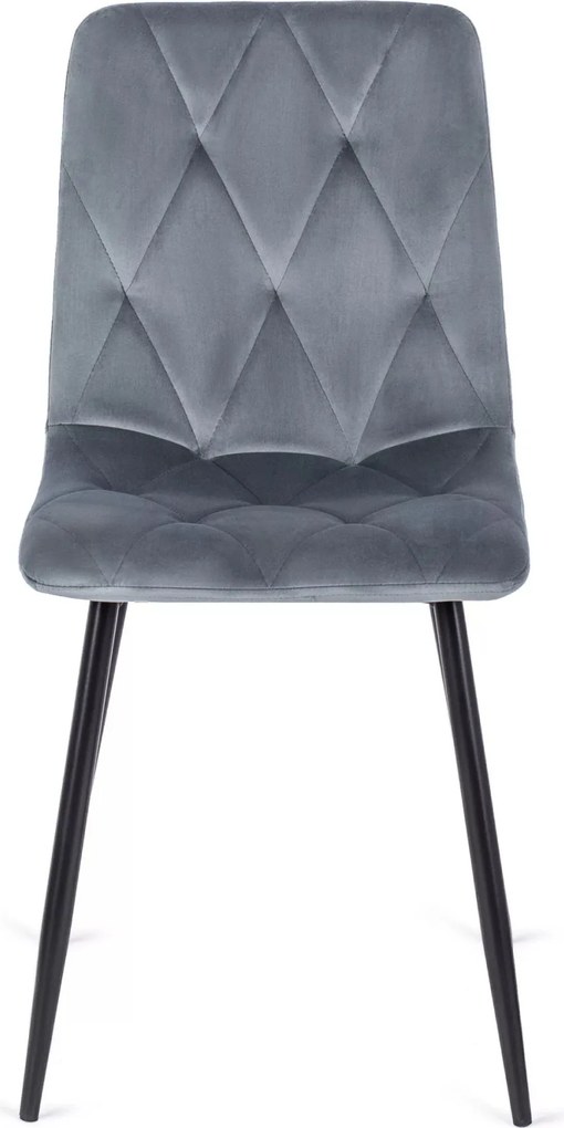 Szürke bársony étkezőszék ROBIN Belföldi Raktárról