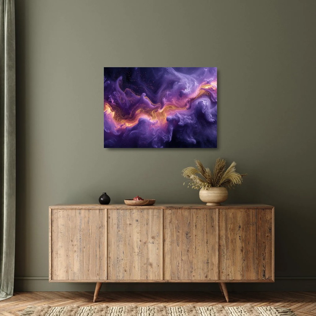 Üveg kép - Bíbor köd (70x50 cm)
