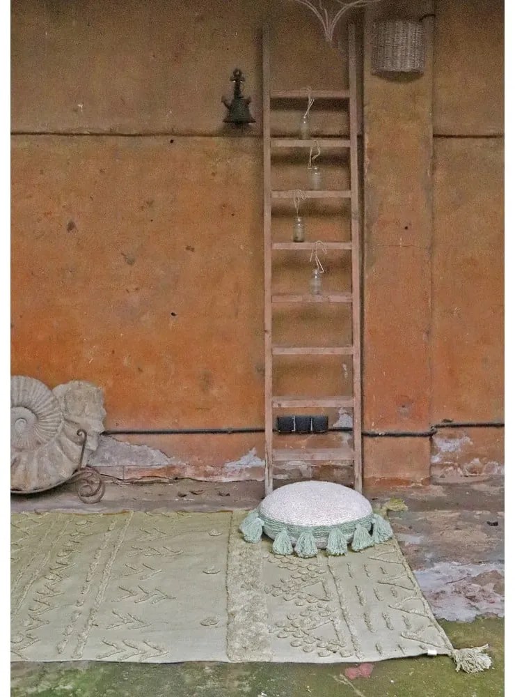 Világoszöld mosható kézi szövésű pamut szőnyeg 170x240 cm Tribu Olive – Lorena Canals