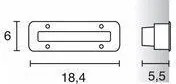 NOVOLUX 305B-L0104H-30 SYNA Kültéri Falba Építhető Lámpa Fehér, Ezüst LED IP68