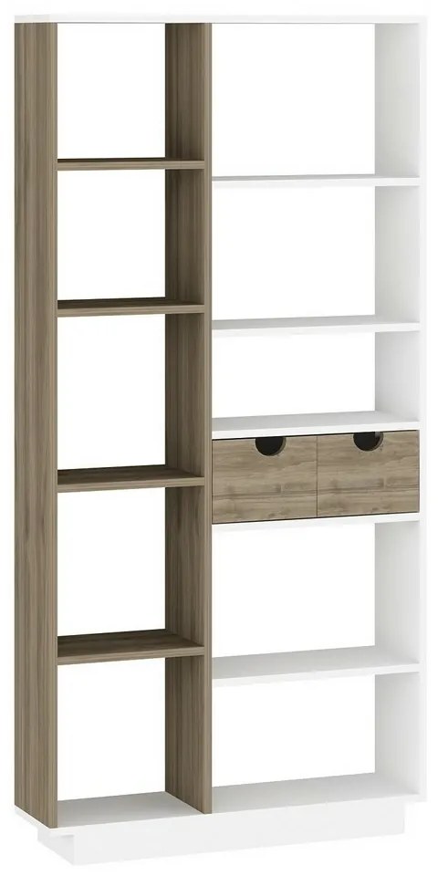 Luma White and Walnut könyvtár