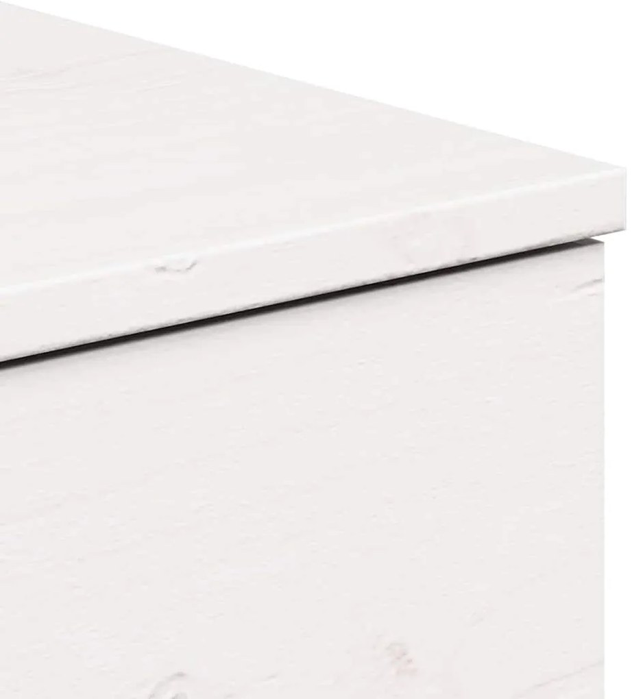 Éjjeli asztal 2 pcs Fehér 37 x 35 x 18.5 cm Tömör fenyőfa