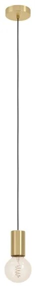 Eglo 900799 - Csillár zsinóron POZUETA 1xE27/40W/230V arany