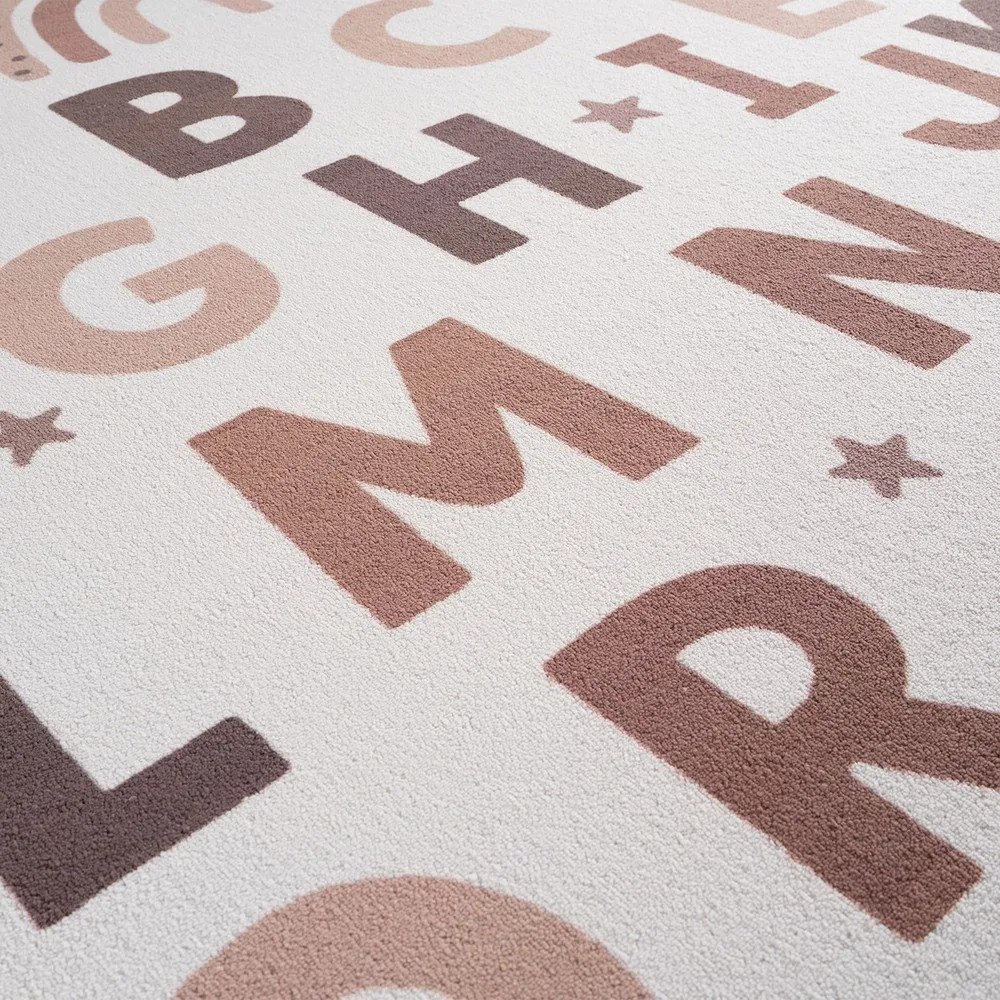 Krémszínű mosható gyerek szőnyeg ø120 cm Coco 1133 – Ayyildiz Carpets