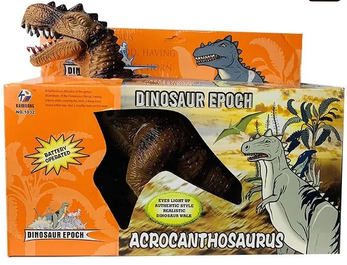 Óriás Sétáló Dinosaur T-Rex Hanggal és Mozgással Dino Epoch (1121) Acrochantosaurus Dinoszaurusz Dínó