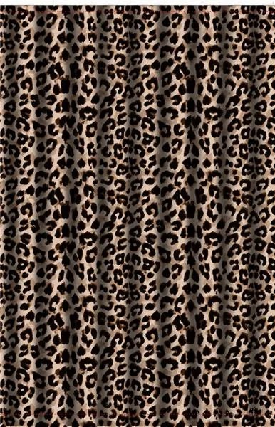 Zuhanyfüggöny - LEOPARD PRINT - Impregnált textil - 180 x 200 cm