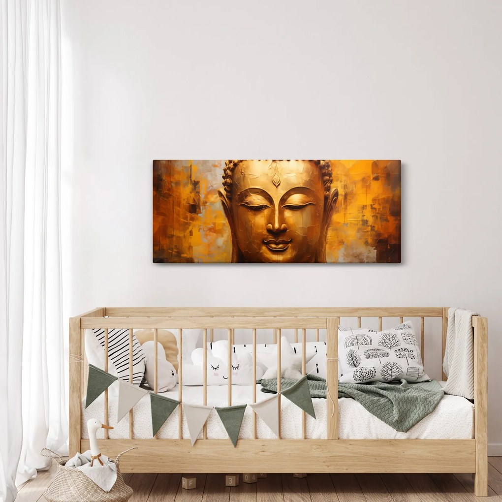 Kép - Buddha, olajfestmény (120x50 cm)
