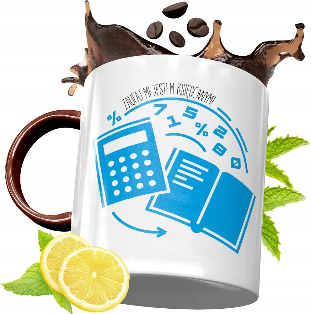 Bordó Bögre Könyvelőnek Születésnapra Ajándék fényképes nyomattal