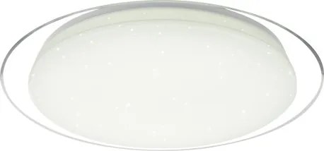 Globo 41310-30 Mennyezeti akril szikra effekt, színhőmérsékletváltós, fényerőszabályzós távirányítóval,300lm-2400lm, 3000K-6000K, 1xCR2032, ø: 460, H:85, tartozék: 1xLED 30W 230V, 2200lm, CCT 3000-6500K