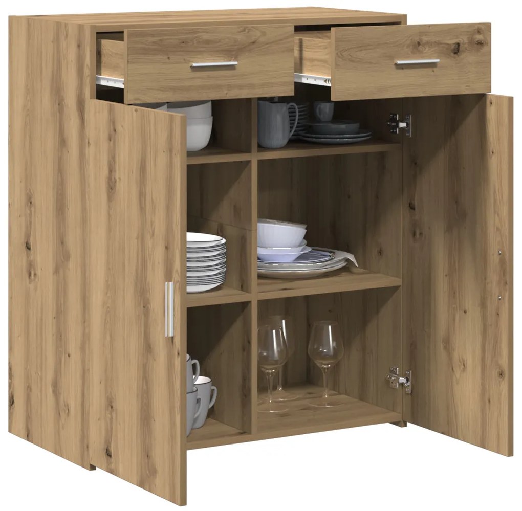 Tárolószekrény Mesterséges tölgy 80x42.5x93.5 cm Műszaki fa