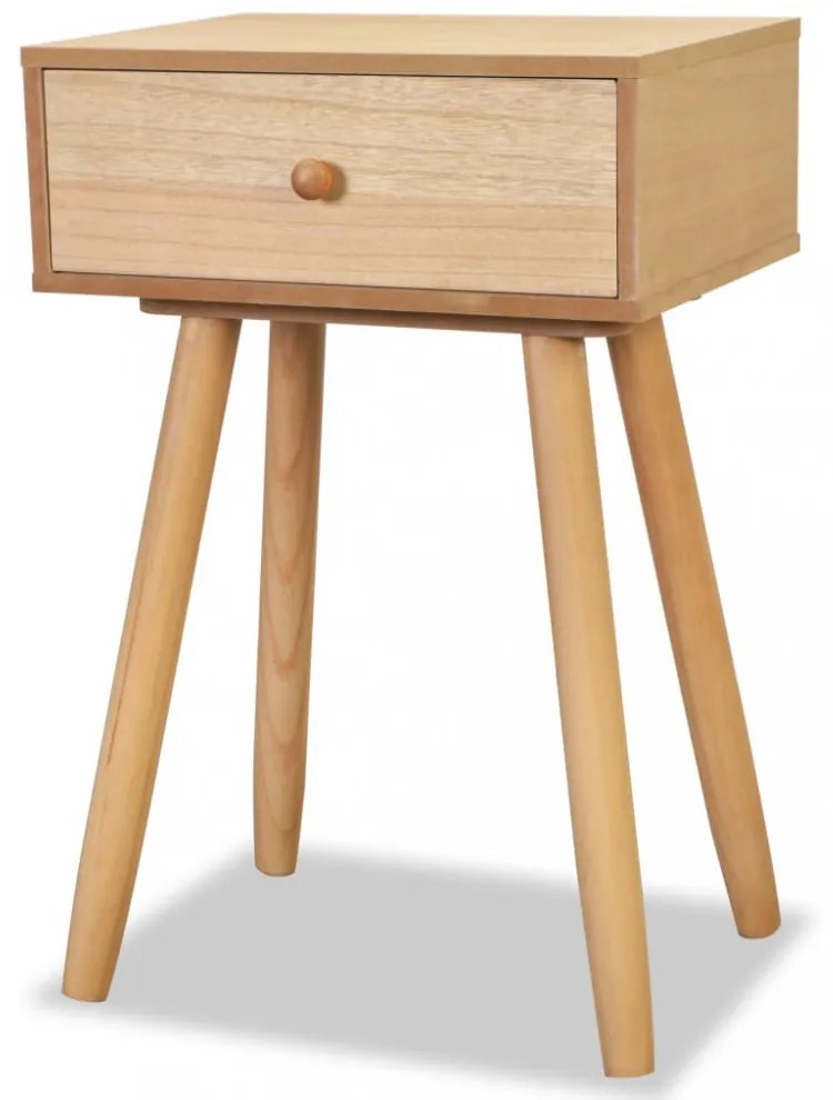 2 db barna, tömör fenyőfa éjjeliszekrény 40 x 30 x 61 cm