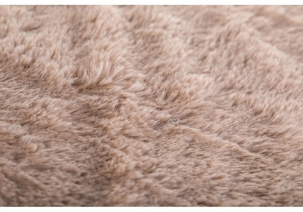 Barna műszőrme takaró 150x200 cm Ruby – Tiseco Home Studio