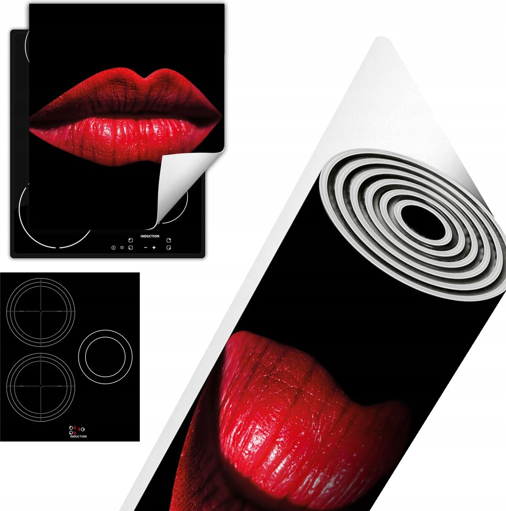 Tűzhelyvédő Szőnyeg Asztali Dekoráció 45x52 fekete száj