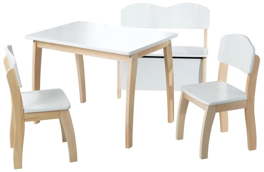 Fehér gyerek pad – Roba