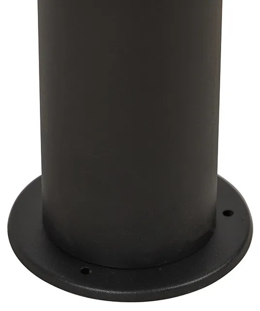 Kültéri állólámpa fekete opál búrával fehér 30 cm IP44 - Odense