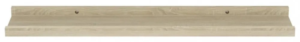 4 db sonoma tölgy színű fali polc 60 x 9 x 3 cm