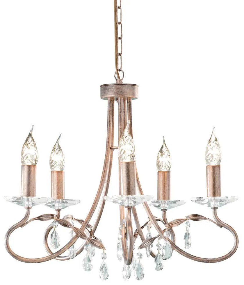 Elstead Lighting CHRISTINA CRT5-SILVER-GOLD Csillár 5x60W/E14
