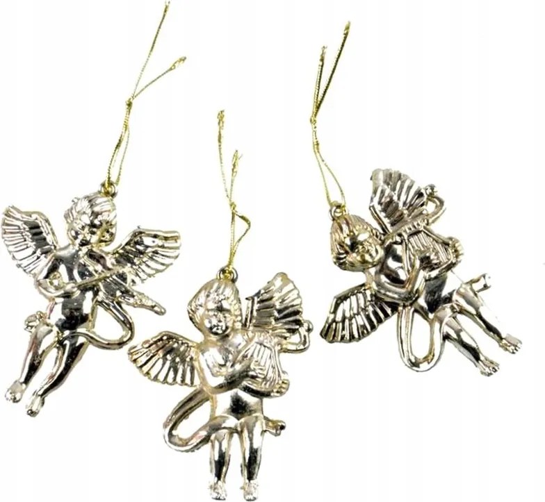 Függő Angyalkák Arany 3DB