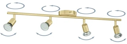 Eglo 33187 - LED Spotlámpa BUZZ-LED 4xGU10/2,8W/230V 3000K arany