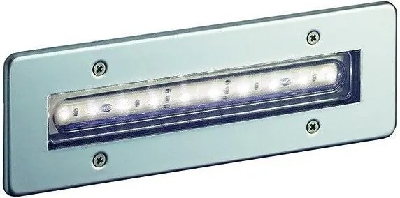 NOVOLUX 305C-L0102F-30 SYNA Kültéri Falba Építhető Lámpa Fehér, Ezüst LED IP68