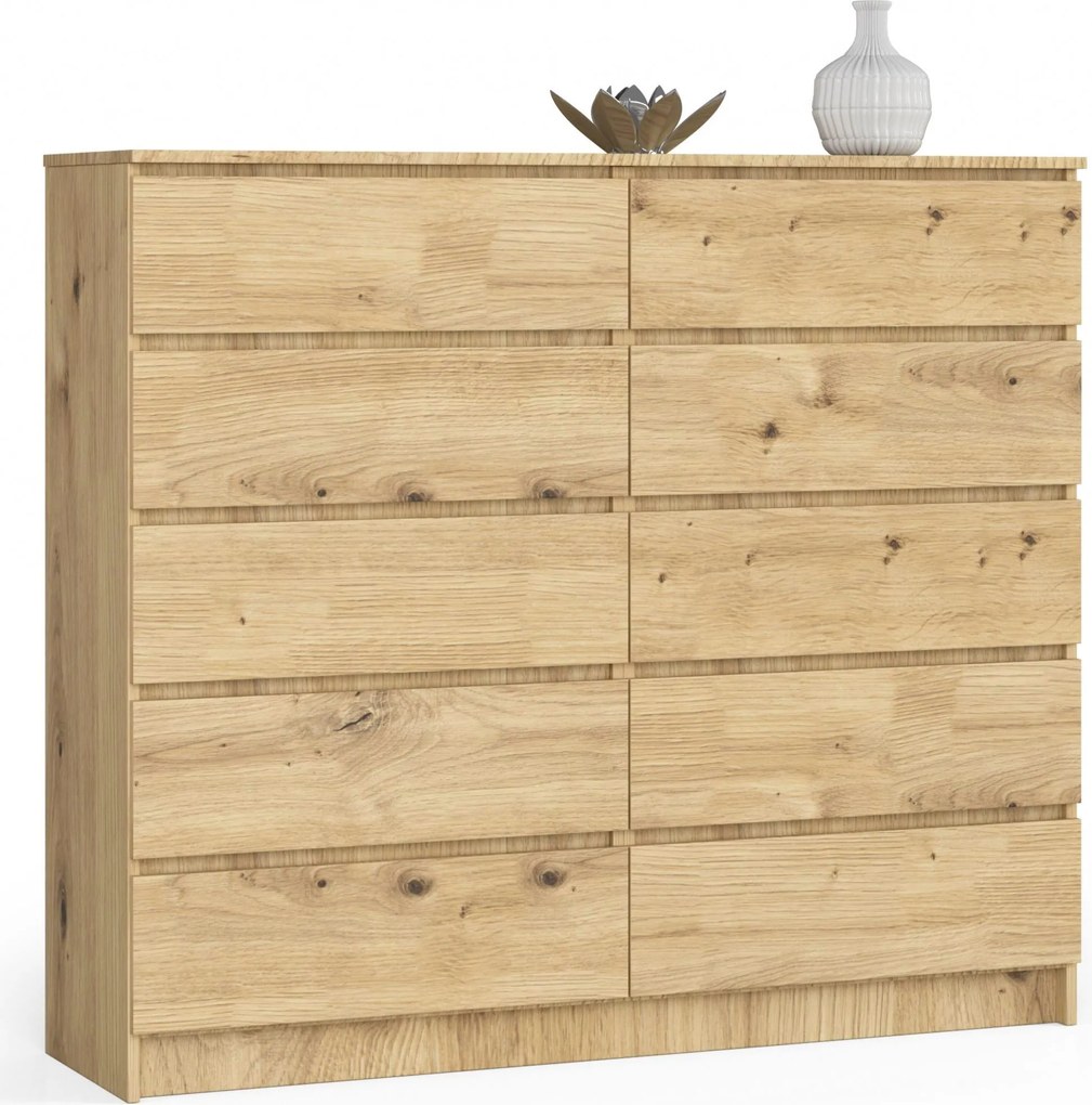 Komód K140 10DB Clp Tölgy Artisan Akd