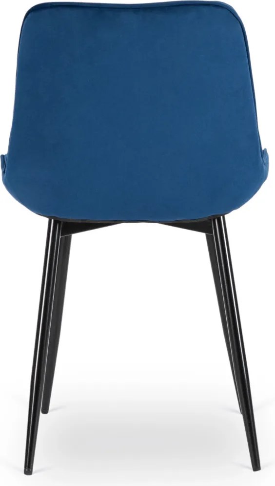 CHRIS szék sötétkék bársony