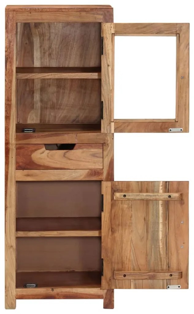 vidaXL tömör akácfa magasszekrény 40 x 34 x 110 cm