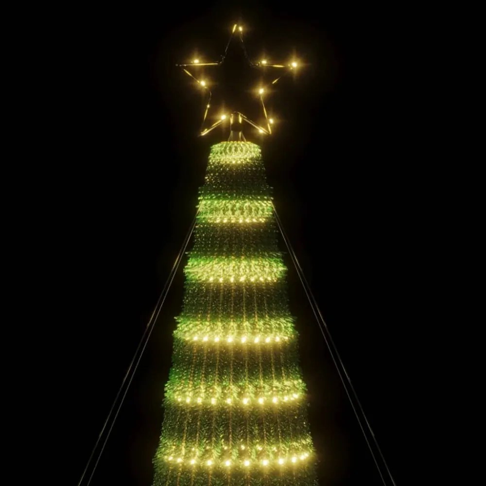 meleg fehér LED karácsonyfa 688 LED 300 cm