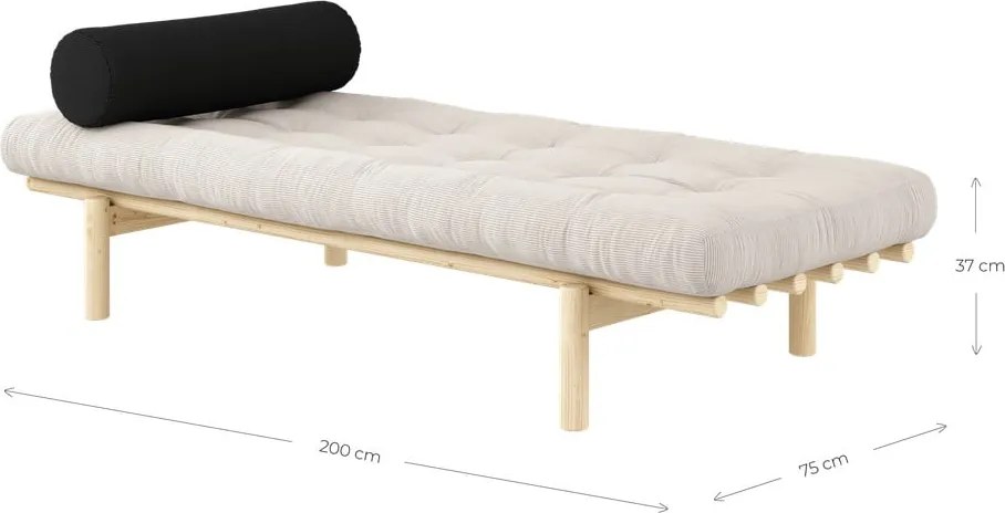 Mustársárga egyszemélyes ágy Next – Karup Design