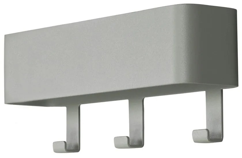 Szürkészöld fém fali fogas polccal 27 cm Dax Play – Spinder Design