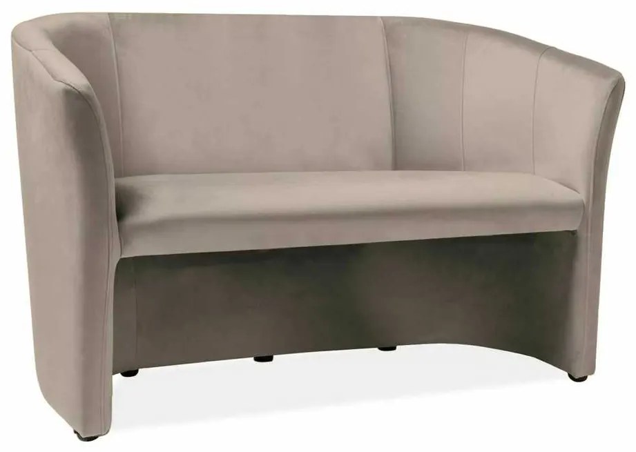 Cuba Velvet kanapé, kétüléses, világos barna
