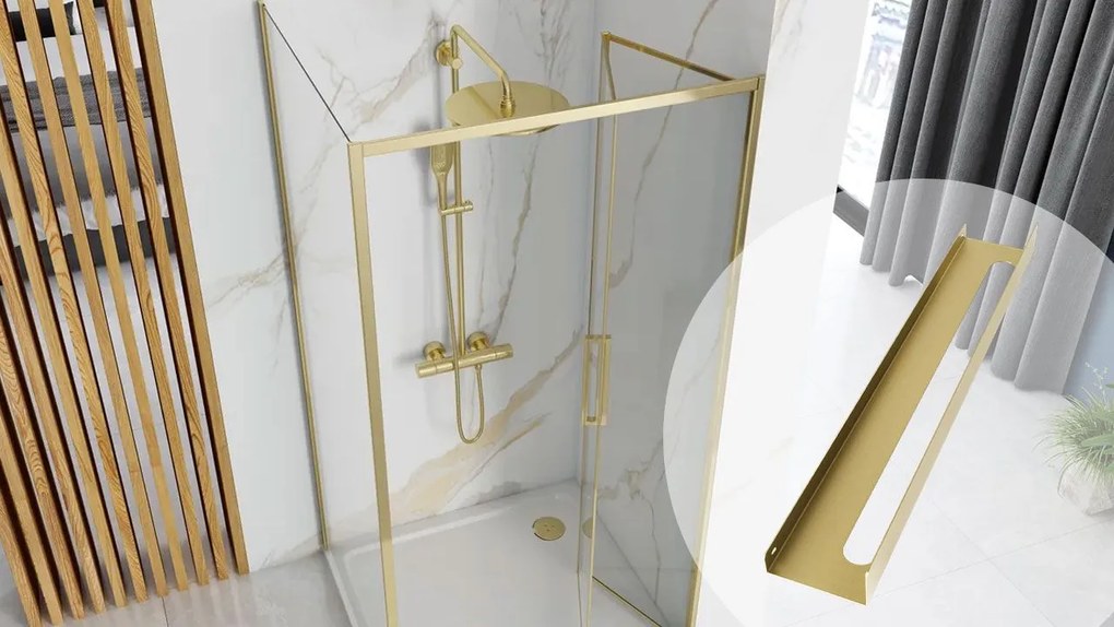 Fürdőszobai polc SF02 60cm gold brush