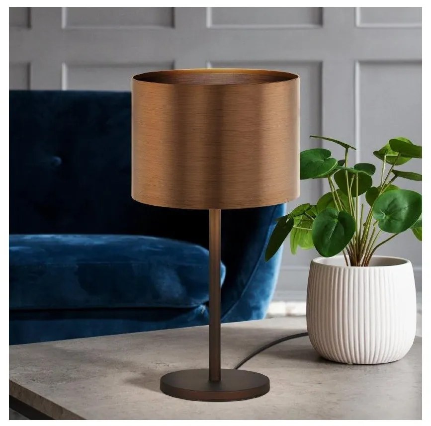 Eglo 39394 - Asztali lámpa SAGANTO 1 1xE27/60W/230V réz