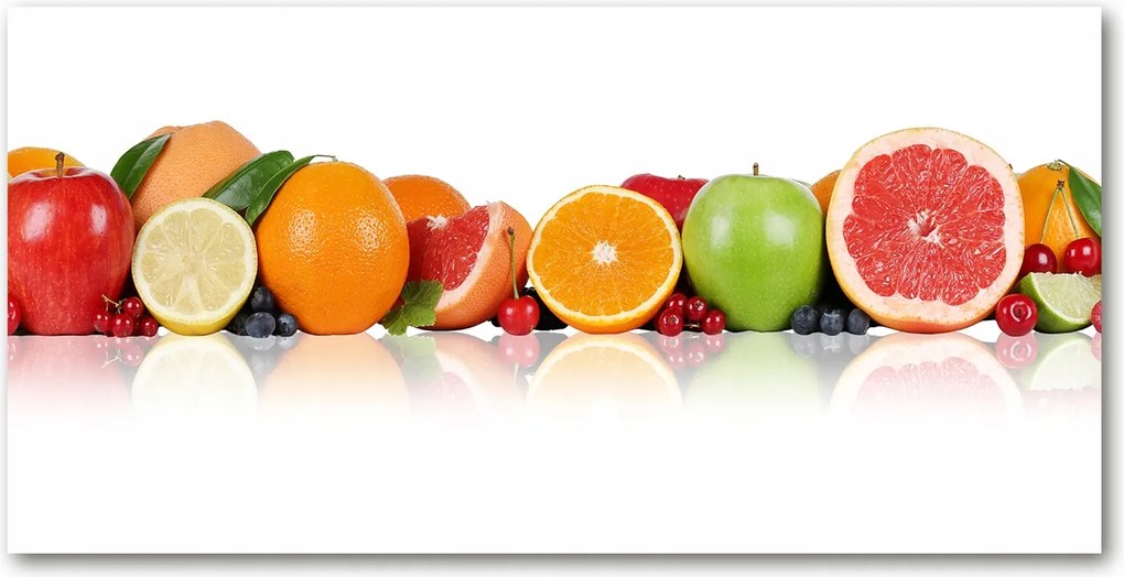Fotó kép edzett üveg Színes gyümölcsök 140x70